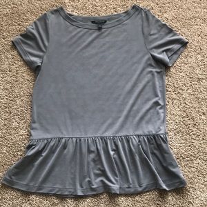 Peplum modal tee